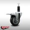 Service Caster 3.5'' SS Thermoplastic Rubber Swivel 1-1/8'' Expanding Stem Caster Total Lock Brake SCC-SSEXTTL20S3514-TPRB-118 - alternate 2